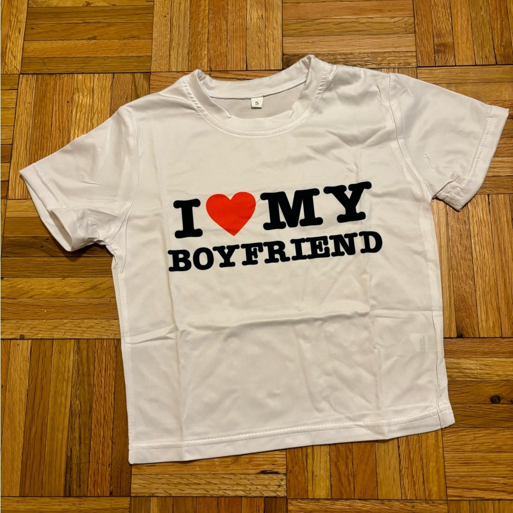 I ❤️ My Boyfriend baby tee